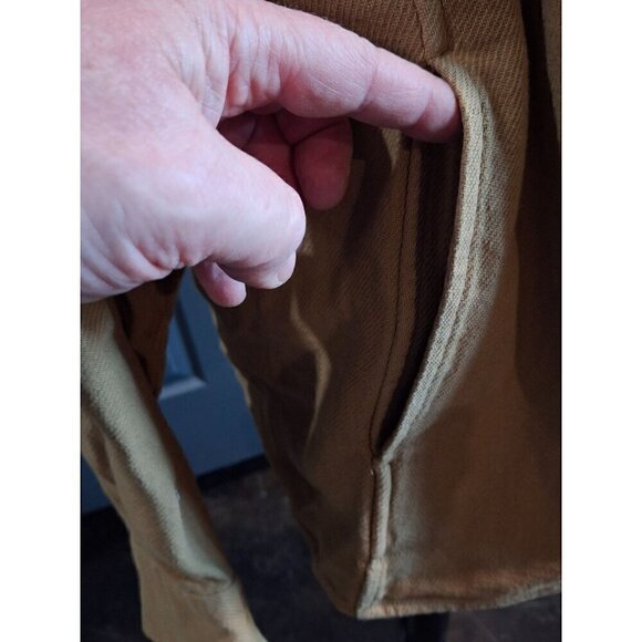 rag & bone Austin Button-Front Relaxed-Fit Ermine Brown Overshirt/Pre-owned, Sz. - Picture 5 of 10